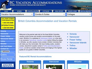BC Vacation Accommodations